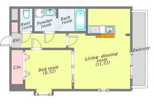 しゃとれ西中田【6階】の間取り