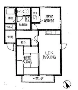 カサベルデ【1階】の間取り