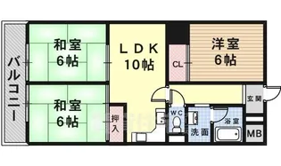 和田ハイツ【3階】の間取り