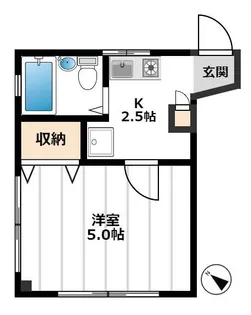滝沢コーポ【2階】の間取り