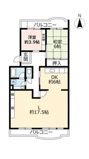 UR洛西竹の里【4階】の間取り