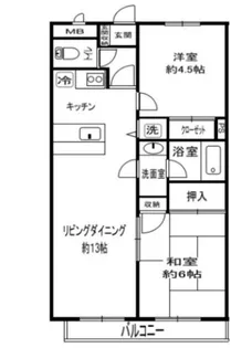 ウィンブルーム深谷【3階】の間取り