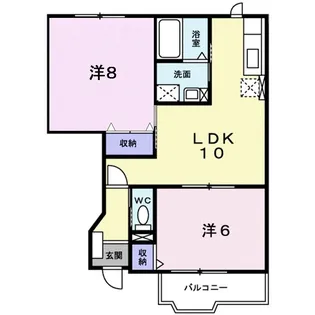 ノイブリーゼ【1階】の間取り