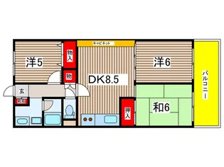 ルネ稲城【9階】の間取り