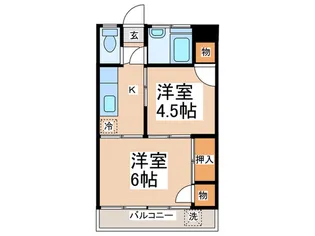 高橋マンションB棟【2階】の間取り