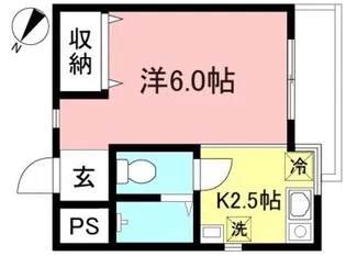 グランドハイツ山喜【2階】の間取り