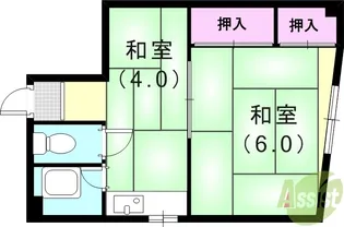 長船マンション【3階】の間取り
