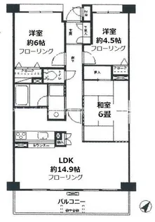 ガーデンヒルズ洋光台【1階】の間取り