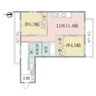 (シニア限定)へーベルヴィレッジ元住吉III~ Urban Claire元【4階】の間取り