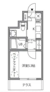 1Kの間取り画像