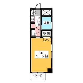 ラディーナ滝山【2階】の間取り