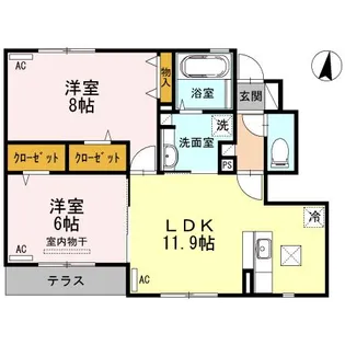 東京都練馬区石神井町7【アパート】の間取り