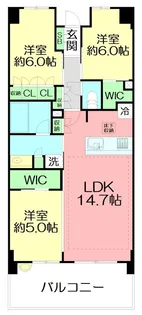 日神グランパレス茅ヶ崎東海岸【2階】の間取り