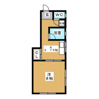 アパートメンツY【1階】の間取り