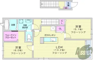 プラシードSK3【2階】の間取り