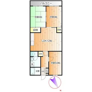 カームタウン相模が丘【1階】の間取り
