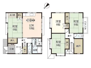 広島県広島市佐伯区八幡1【一戸建】の間取り