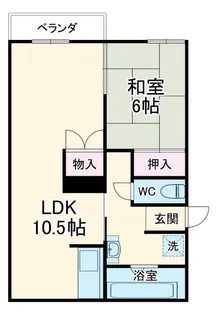 パークサイド清洲【2階】の間取り