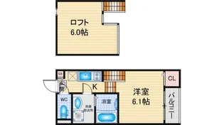 1SKの間取り画像