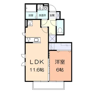 ソルジェンテ【1階】の間取り