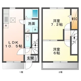 casa de alice(カサデアリス)【2階】の間取り