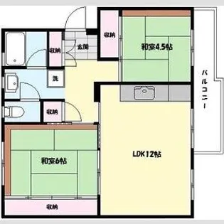 公団 3-10-3【4階】の間取り