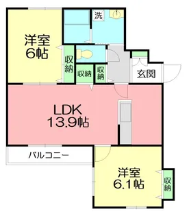 プランドール鎌倉サウス【1階】の間取り