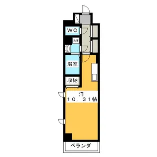 ラミューズ宇都宮【9階】の間取り