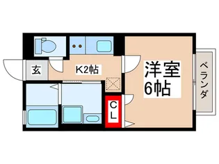 パルティール海楽【2階】の間取り