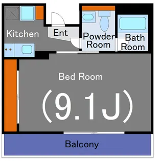 ペリドットMIKI【3階】の間取り