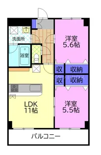 コーポソレイユ【4階】の間取り
