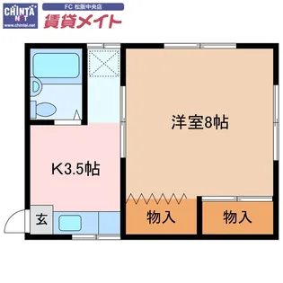 コーポハラ【2階】の間取り