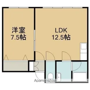 豊川ハイツ【2階】の間取り