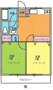 スターコーポ【2階】の間取り