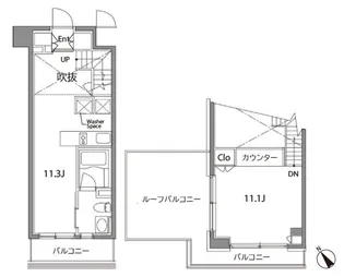 東京都目黒区青葉台1【マンション】の間取り