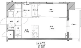 エンバシープレイス【7階】の間取り