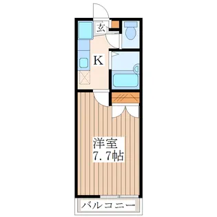 タウンズ元町I【1階】の間取り