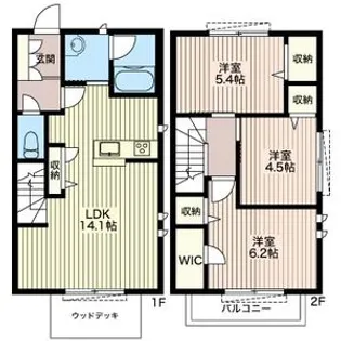 東京都世田谷区桜新町1【一戸建】の間取り