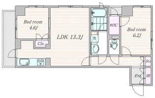 フィールA飯田橋【2階】の間取り