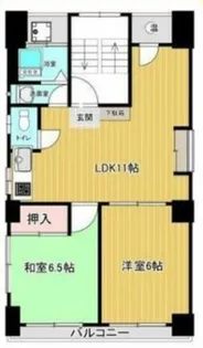 東京都新宿区北新宿4【マンション】の間取り