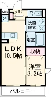 仮)津市久居野村町マンション【1階】の間取り