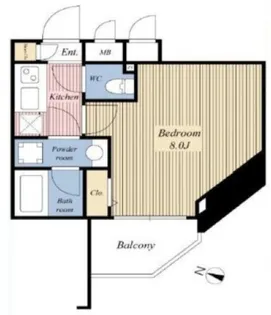ガーラ・シティ渋谷南平台【5階】の間取り