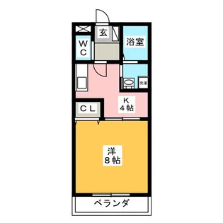 ローズガーデン【2階】の間取り