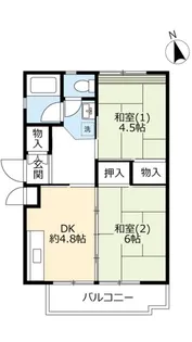 UR平城第一【3階】の間取り