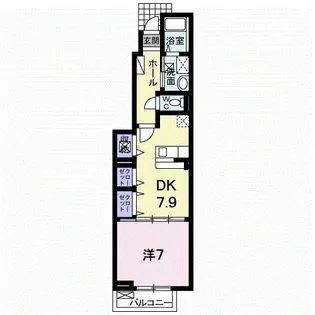 サンリットB【1階】の間取り