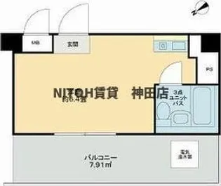 プレジデントハイツ五反田【10階】の間取り