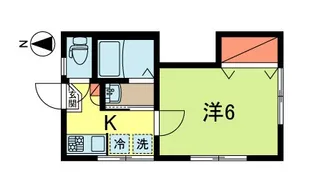玉野ハイツ【1階】の間取り