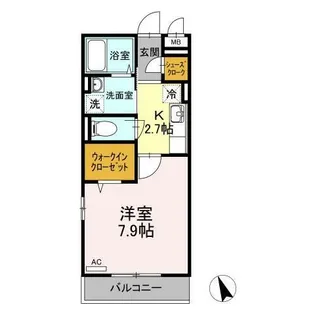 神奈川県藤沢市辻堂元町1【アパート】の間取り
