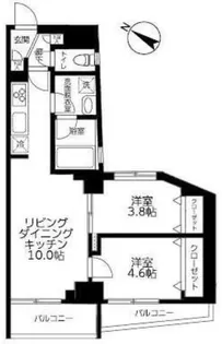 ティモーネ プレミアム東十条【2階】の間取り