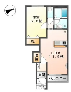 コンフォール【1階】の間取り